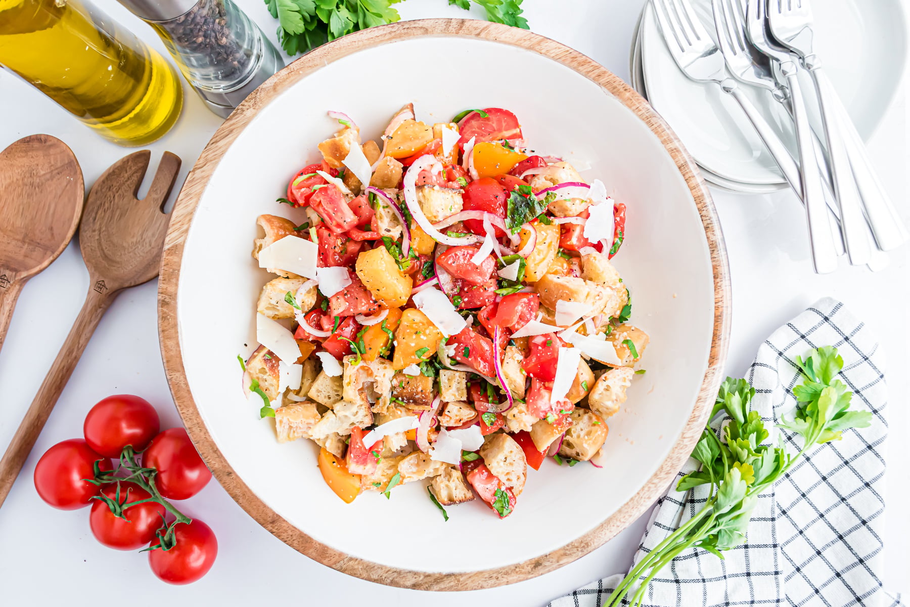 Easy Panzanella Salad Recipe - Salads Soups and Sweets